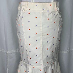 Karen Millen Vintage Ruffle Polka Dot Skirt Size 8